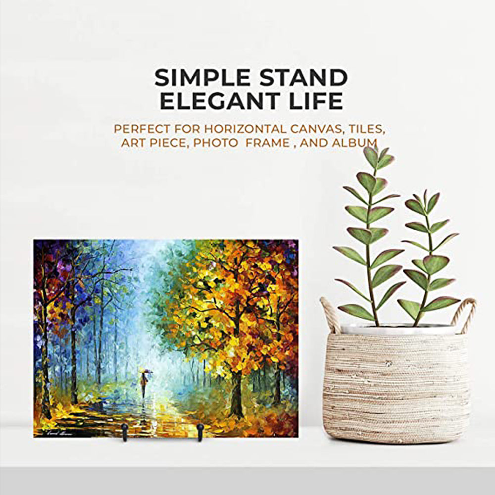Plate Stands for Display 3 Inch Plate Holder Display Stand Metal Frame Holder Stand for Picture Decorative Plate Book Photo